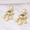 Evil eye earrings