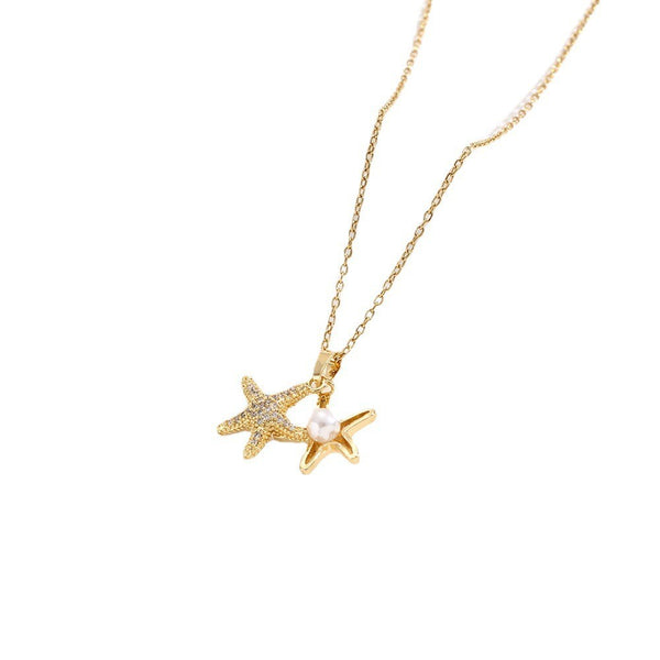 Golden Starfish Pendant