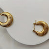 Anti tarnish golden new hoop earrings