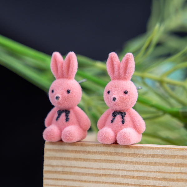Cute Pink Teddy Studs Earring