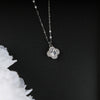 Silver Flower Pendant Necklace