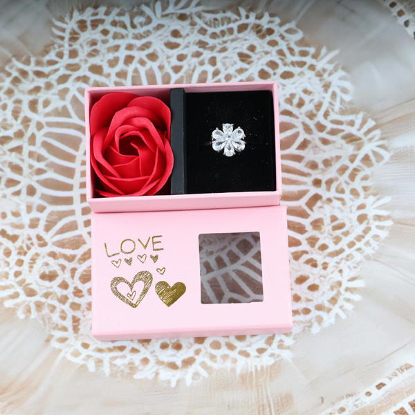 love promise flower ring