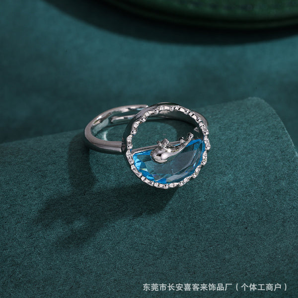 Silver Dolphine Ring