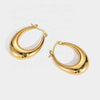 Anti tarnish amazing gold hoop earrings