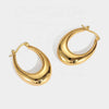 Anti tarnish amazing gold hoop earrings