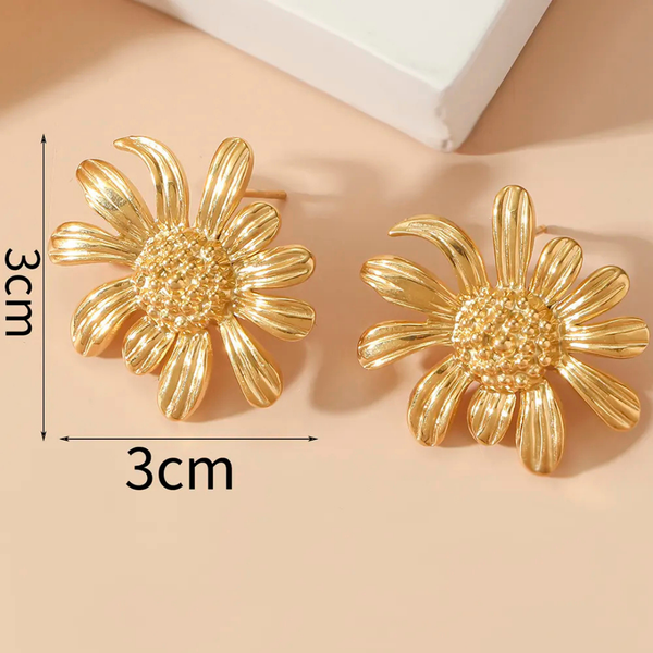 Anti Tarnish Cute Flower Stud Earring