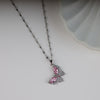 Butterfly Pink Zircon Stones Pendant