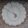 Butterfly Pink Zircon Stones Pendant