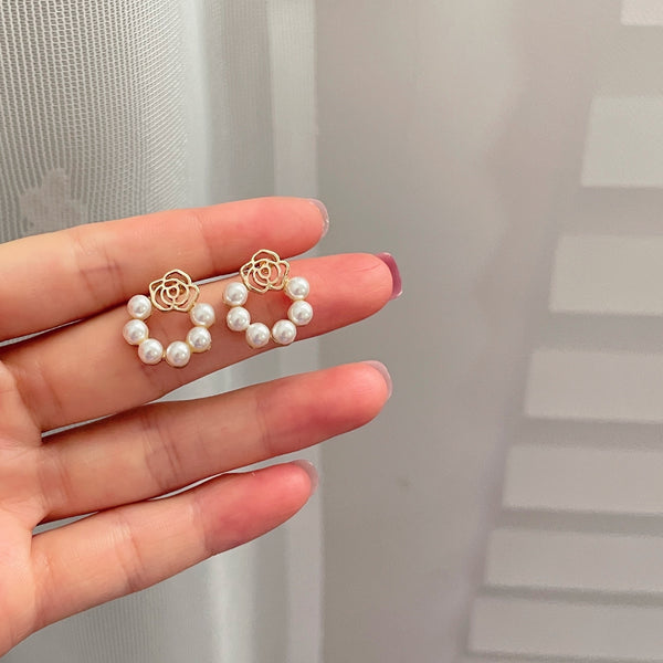 Pack Of 3 Graceful Pearl Earrings