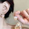 Golden Retro Enamel Earring