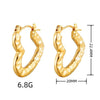 Anti tarnish twisted earrings
