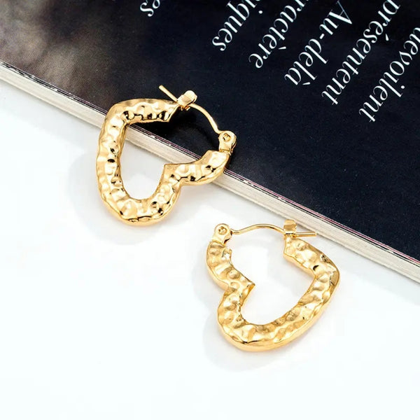 Anti tarnish twisted earrings