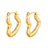Anti tarnish twisted earrings