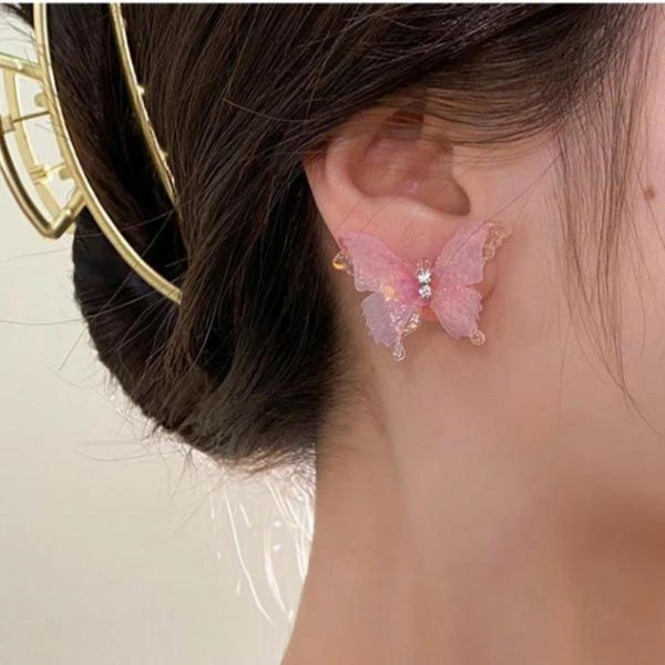Pink shine Butterfly Earrings