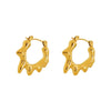 Anti tarnish small gold hoop earrings