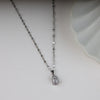 Plated Sparkling Cubic Pendant Necklace