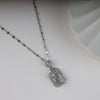 Plated Sparkling Cubic Pendant Necklace