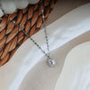 Plated Sparkling Cubic Pendant Necklace