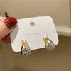 Pack Of 2 Golden Pearl Earrings