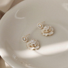 Western White Flower Tassel Earring
