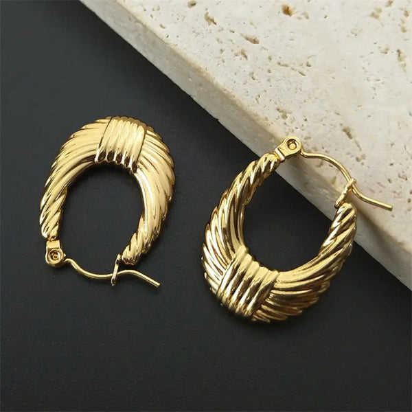 Anti tarnish gold plated bali earrings