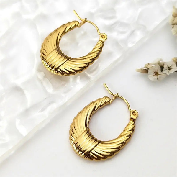 Anti tarnish gold plated bali earrings