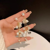 White Flower Pearl Tassel Earring