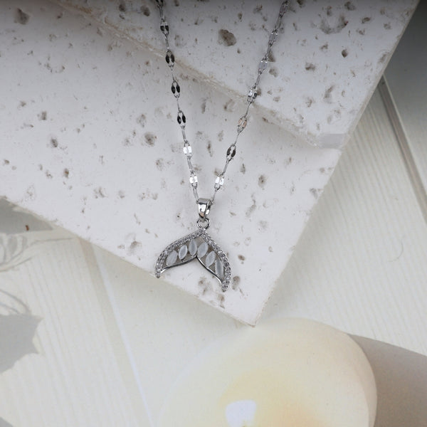 Silver Mermaid's Tale Necklace