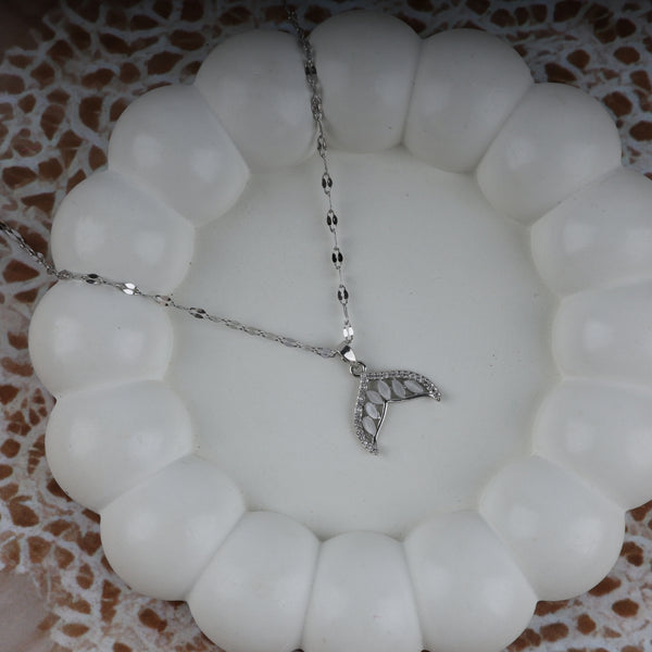 Silver Mermaid's Tale Necklace