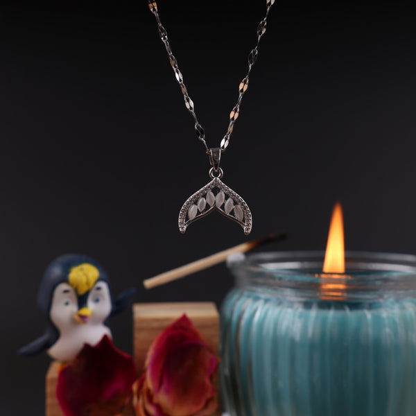 Silver Mermaid's Tale Necklace