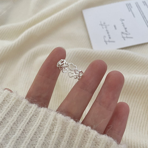 Silver Mini Heart Ring