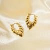Anti tarnish Spring Leaf earrings