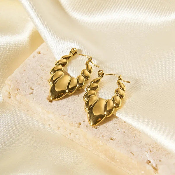 Anti tarnish Spring Leaf earrings