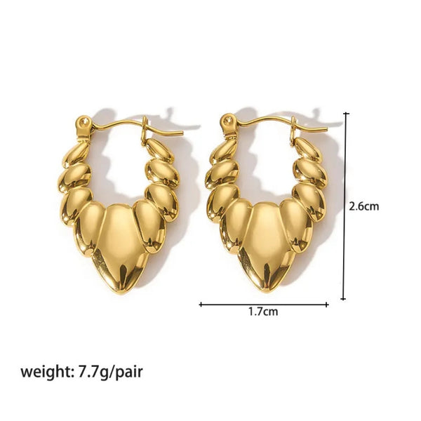 Anti tarnish Spring Leaf earrings