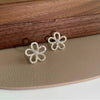 Stunning Little Zircon Flower Stud Earring
