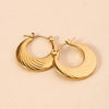 Anti tarnish golden moon earrings