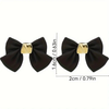 Love Korean Black Bow Earrings