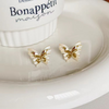 Aesthetic White Butterfly Stud Earring