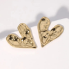 Anti tarnish small heart earrings