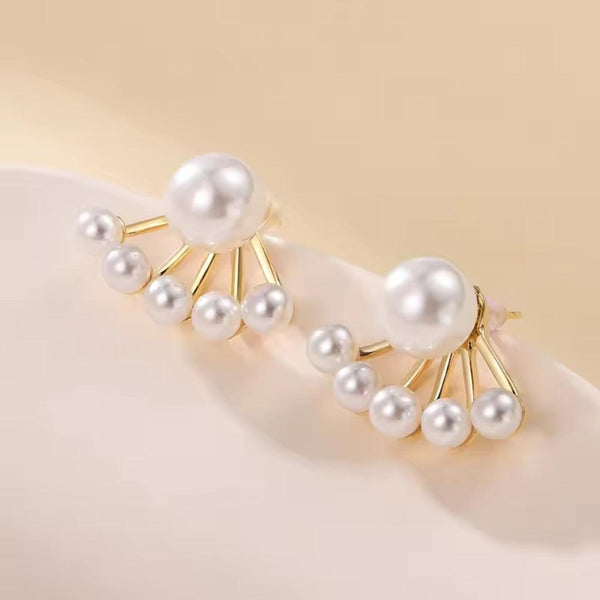 Pearl and Gold Earrings