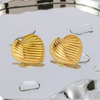 Anti tarnish gold type earrings