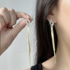 Golden Tassel chain earrings