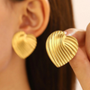 Anti tarnish gold type earrings