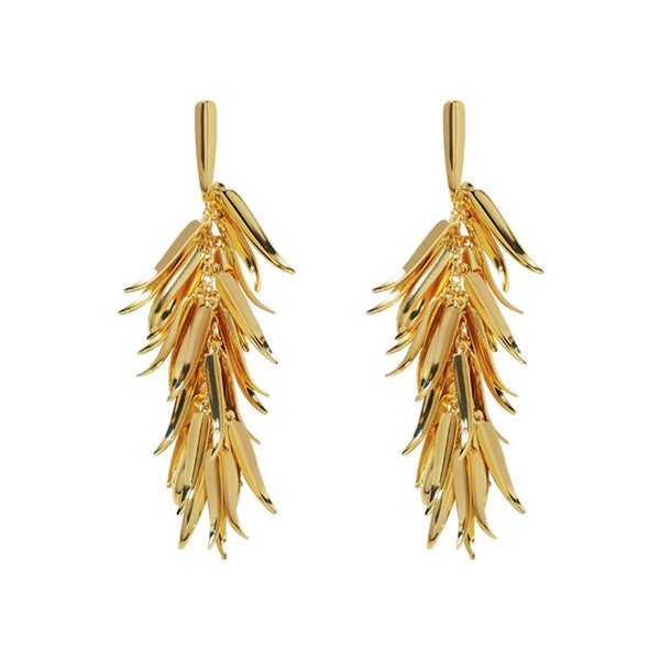 Wheat long earrings