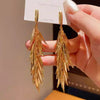 Wheat long earrings
