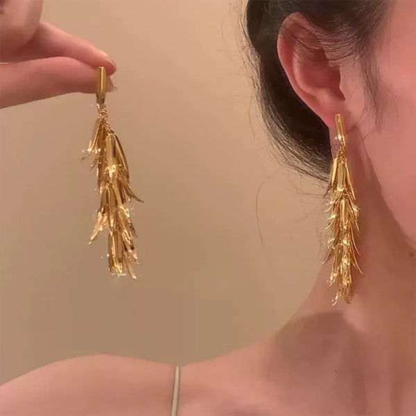 Wheat long earrings