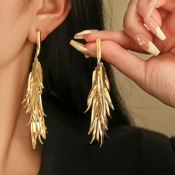 Wheat long earrings