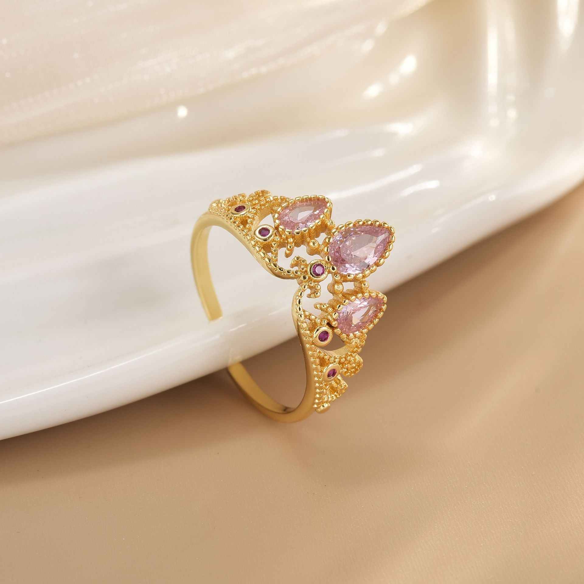 Stylish Princess Pink Ring