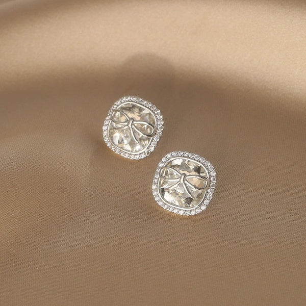 Silver Rhodium Plated Earrings