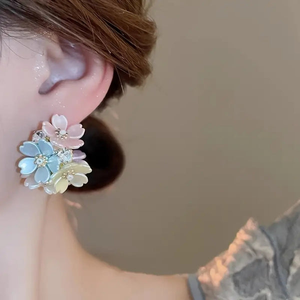 Floral Heavy Design Earrings